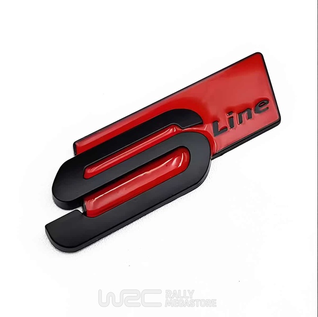 EMBLEME LOGO AUTOCOLLANT AUDI S LINE NOIR